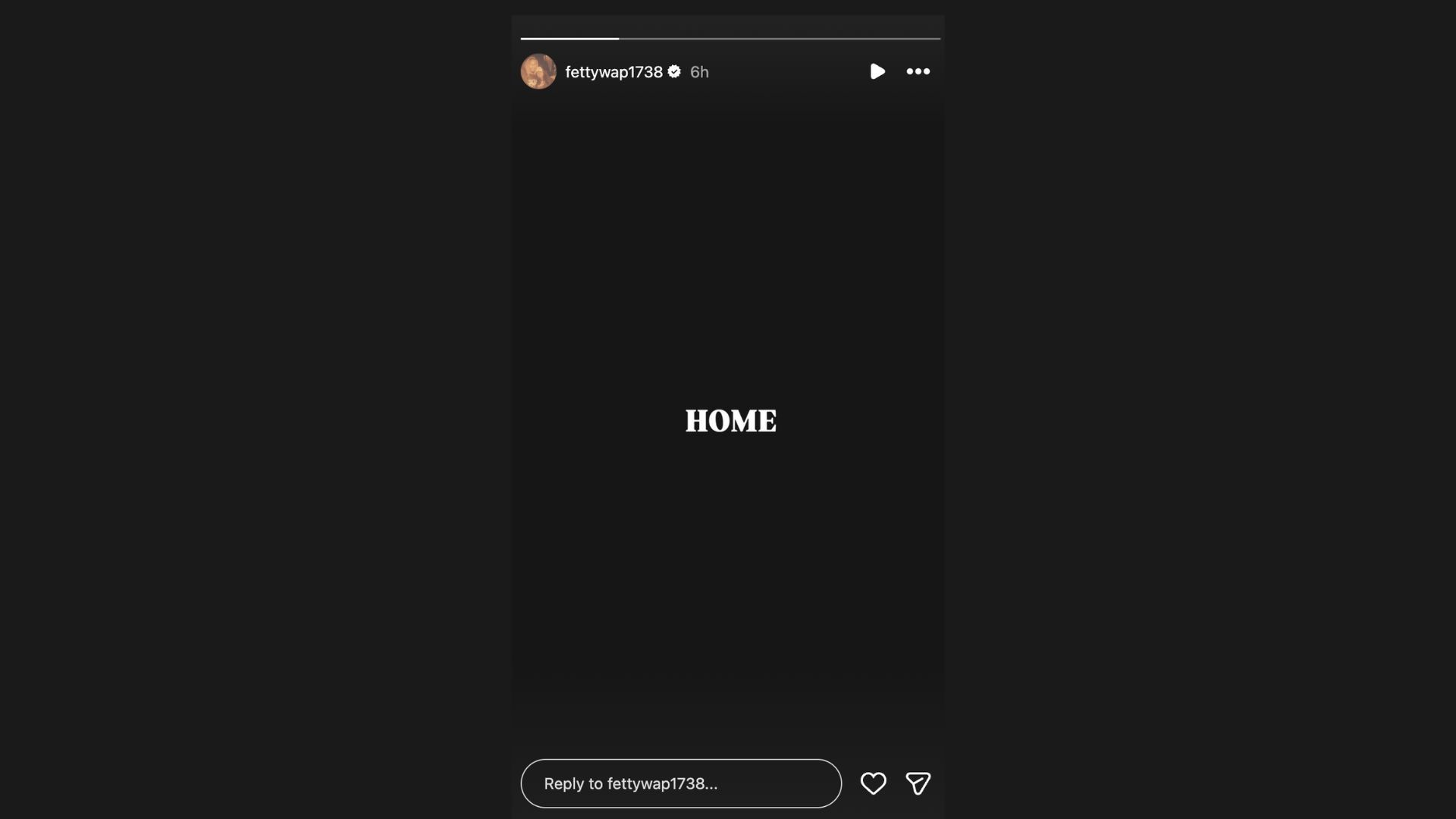 Fetty Wap shares Instagram story after being freed (Screenshot via Instagram)