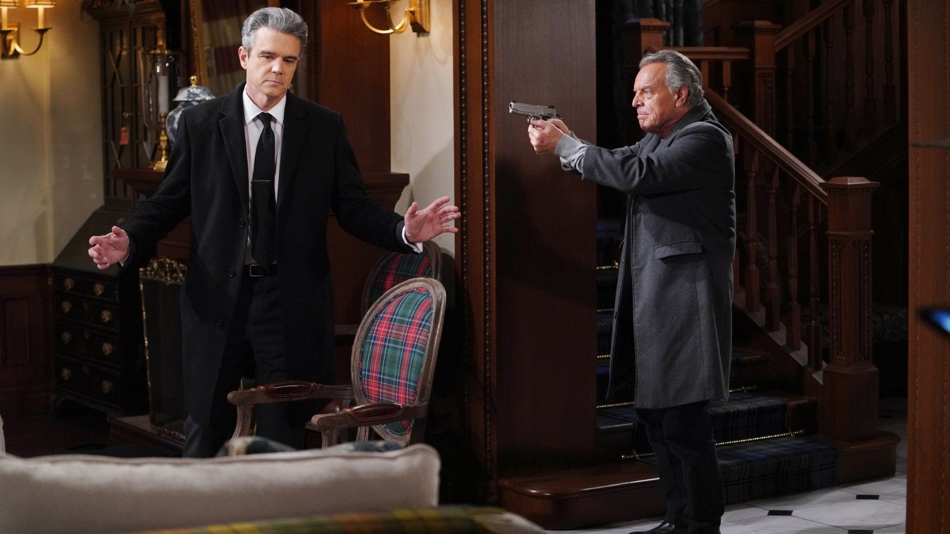 The Young and the Restless: Ian Ward disarms Newman Security goat | Image: JPI