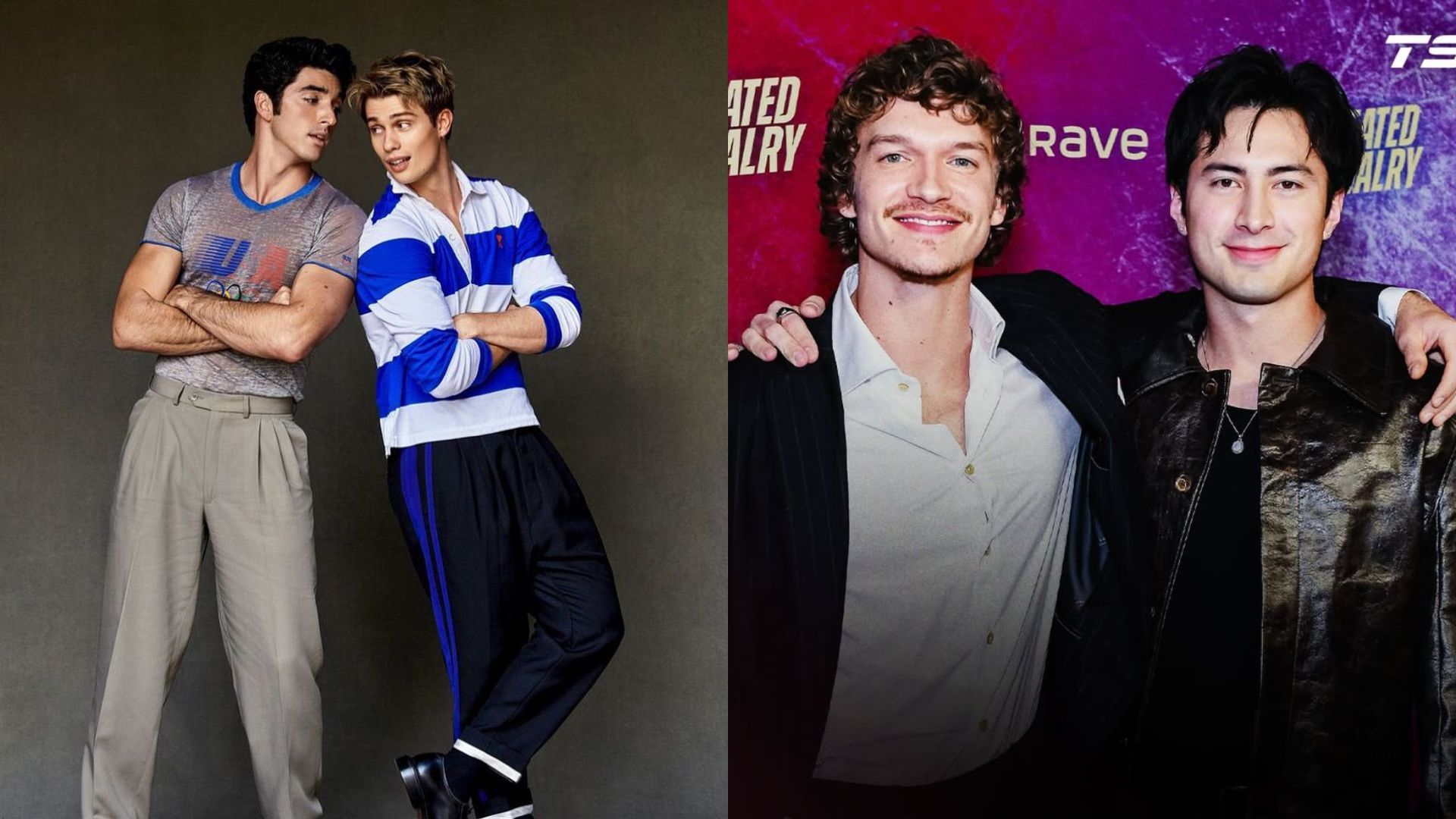 Taylor Zakhar Perez sees the similarities between his hit movie franchise and Heated Rivalry (Images via Instagram/@rwrbonprime and @cravecanada)