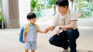 Woo-joo starts play school (Image via X @CJnDrama)