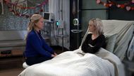 Felicia talks to a newly awakened Maxie on General Hospital. | Image Source: ABC