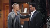 Malcolm (Shemar Moore) and the late Neil (Kristoff St. John) on The Young and the Restless | Image: JPI