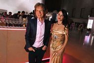 Sir Mick Jagger and Melanie Hamrick at the British Museum Ball 2025 - Inside - Source: Getty