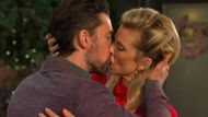 Chad (Billy Flynn) and Cat (AnnaLynne McCord) shared a kiss, but it was only in Cat's mind on Days of our Lives | Image: Peacock