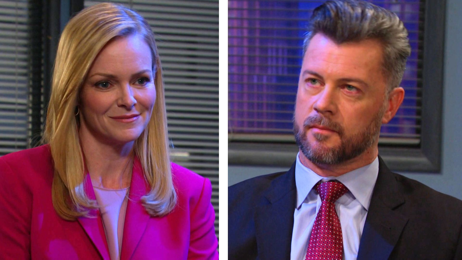 Martha Madison and Dan Feuerriegel as Belle Black and EJ DiMera 