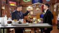 Nate (Sean Dominic) has a warning for Cane (Billy Flynn) on The Young and the Restless | Image: JPI