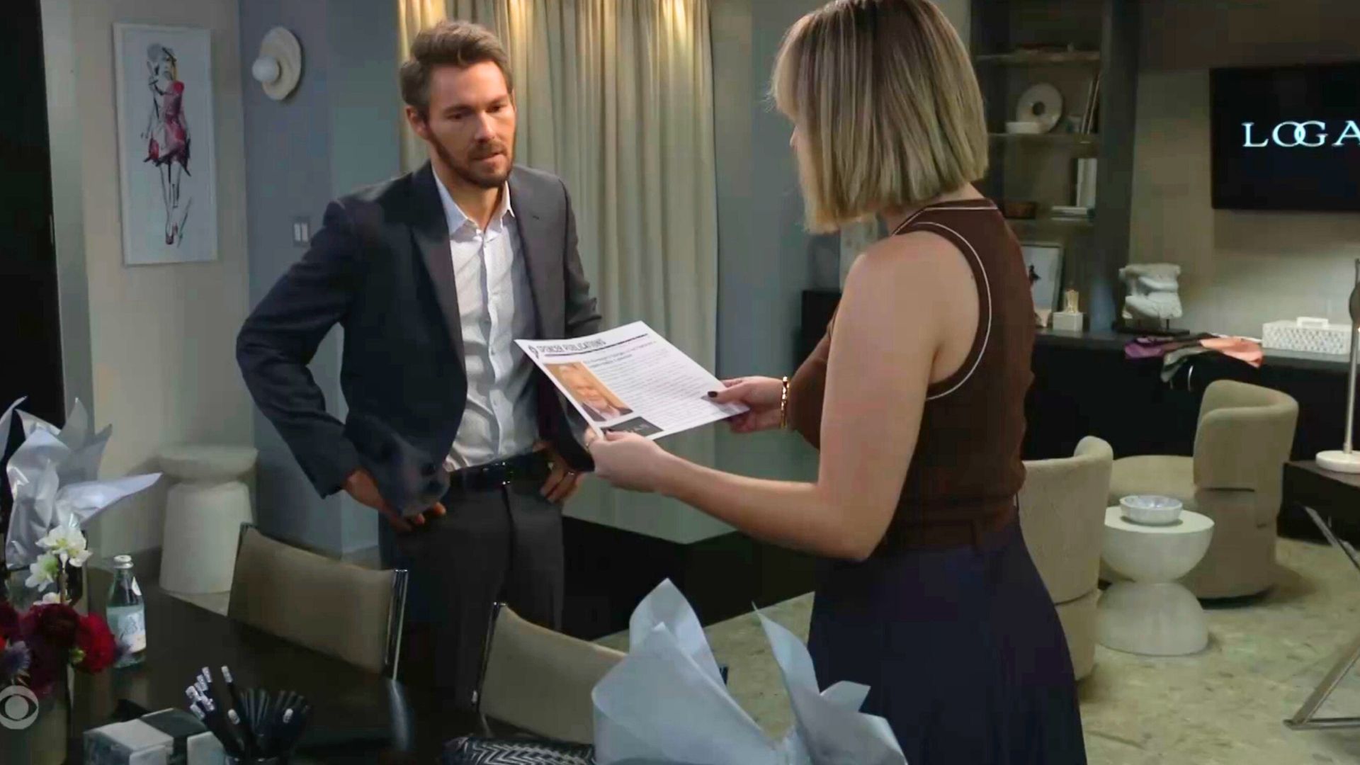 Hope was shocked to see Katie's plans | Image: CBS