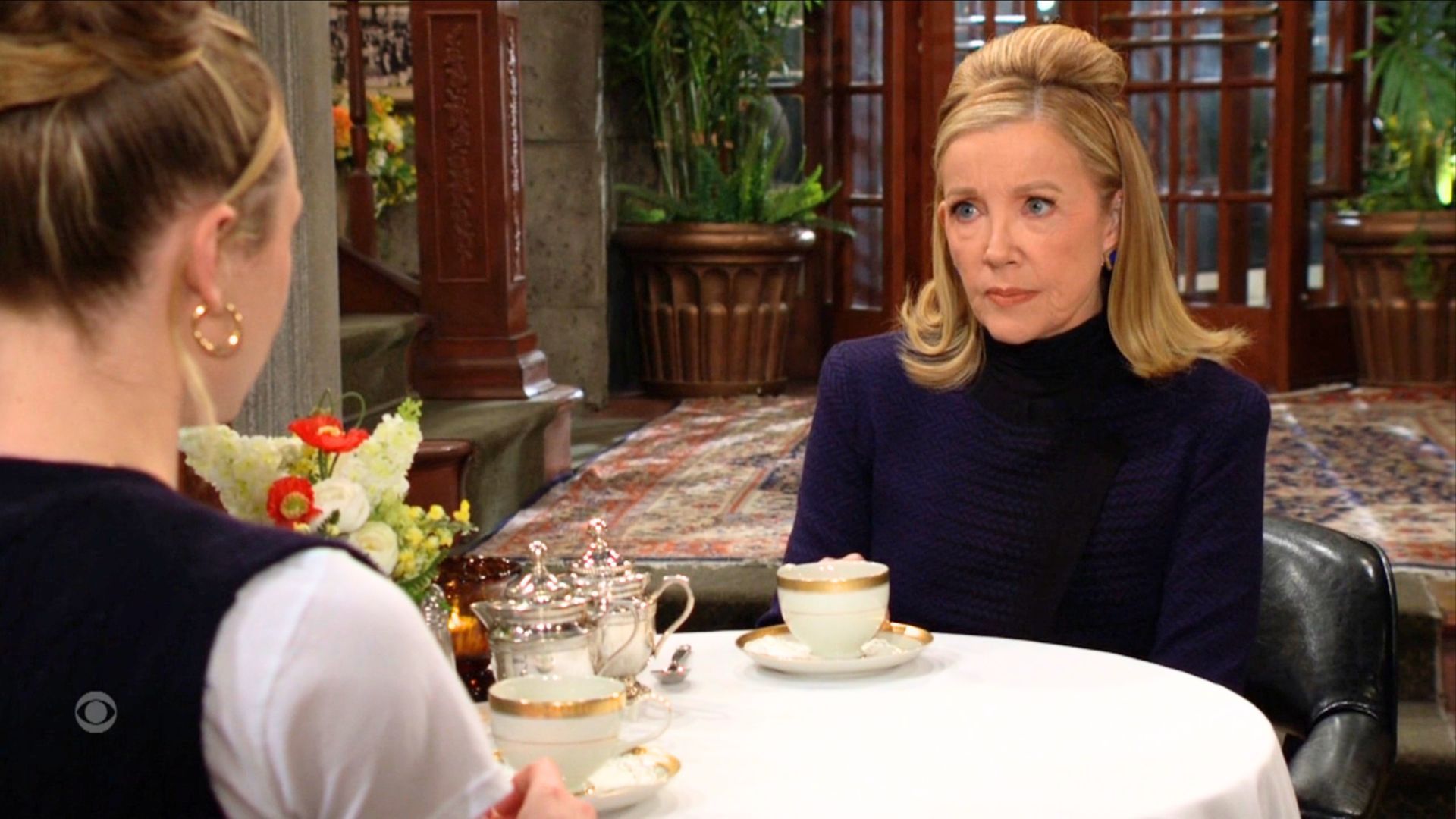 Nikki Newman updated Claire on family drama on The Young and the Restless | Image: CBS