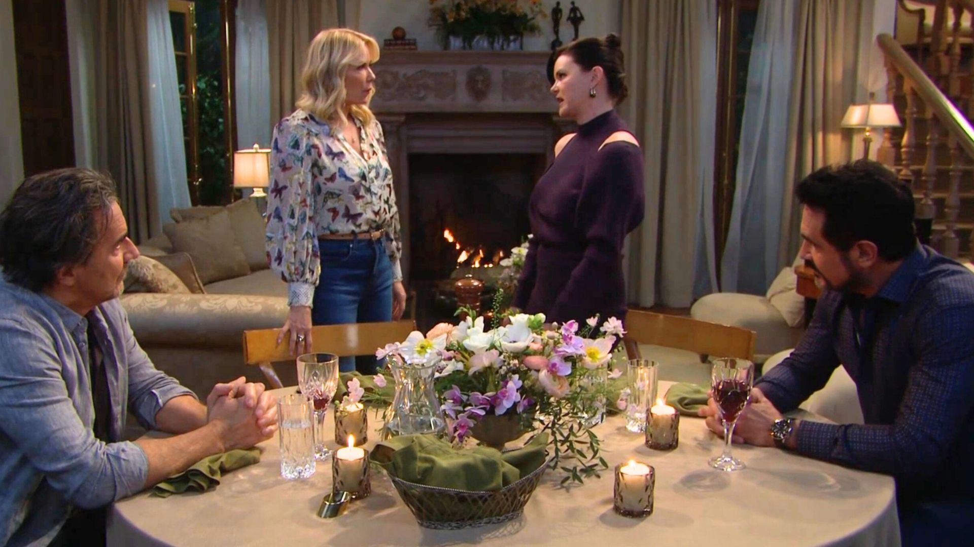 Brooke and Ridge's dinner party went off the rails | Image: CBS