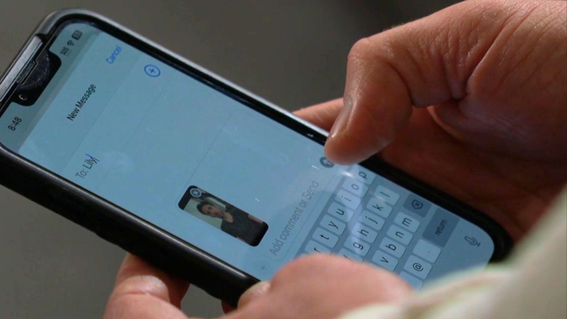 Cane used more modern technology to reach out to Lily on The Young and the Restless | Image: CBS