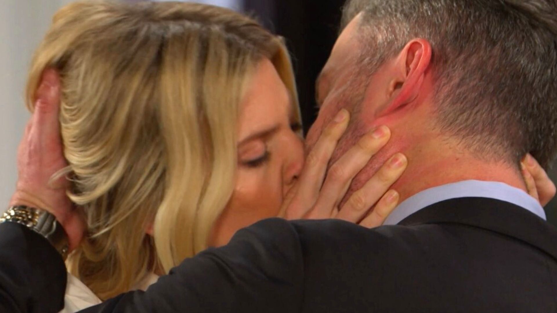 Cat kissed EJ to distract and delay | Image: Peacock