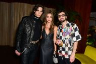 Paris Brosnan, Alex Lee-Aillón and Adam Sevani at the GQ Men of the Year Party 2022 at The West Hollywood EDITION - Inside - Source: Getty