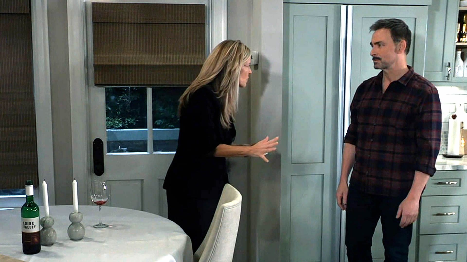 Carly scolds Valentin on General Hospital. | Image ABC