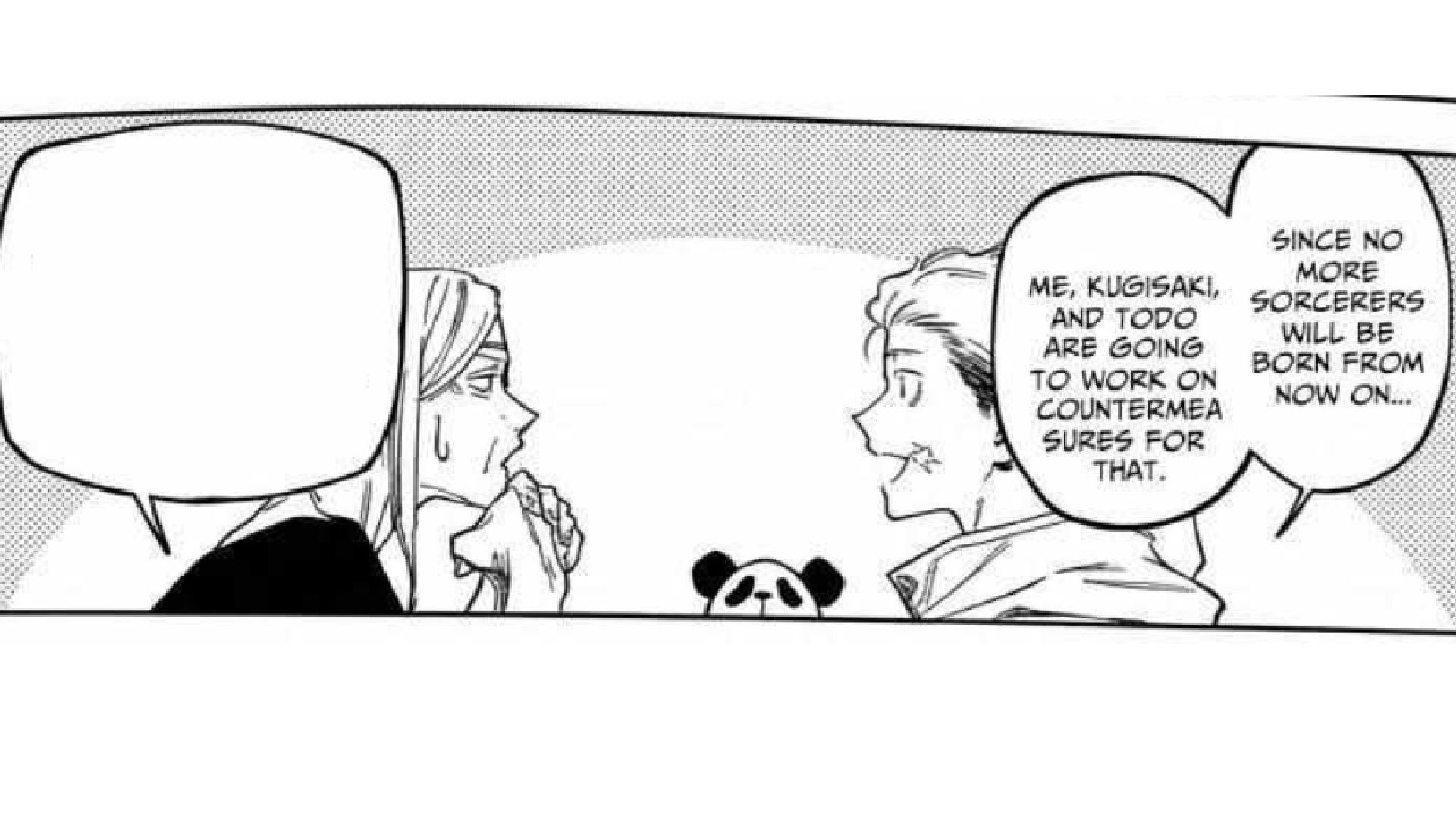 Yuji talking about the lack of future sorcerers - Source: Shueisha