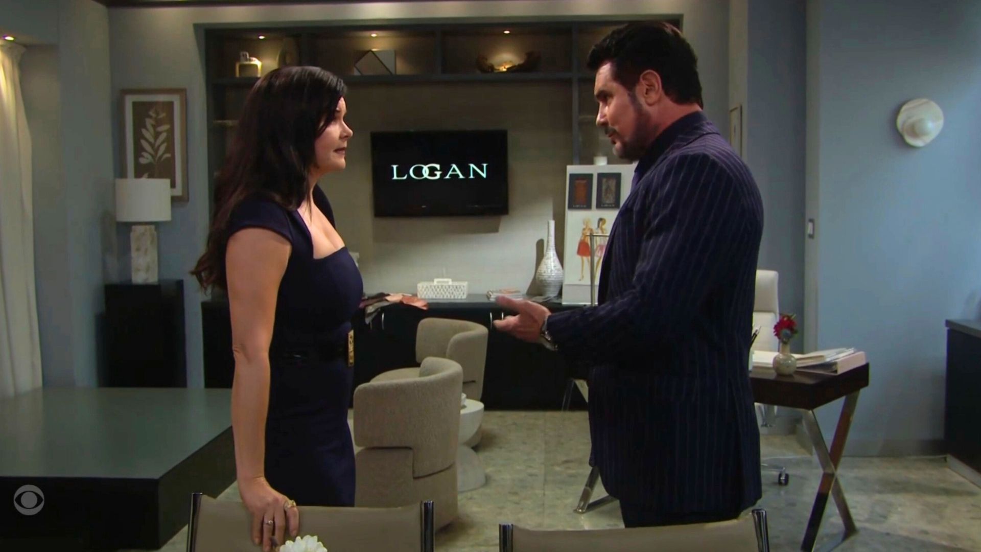 Bill gave Katie a pep talk | Image: CBS