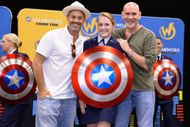 Nicholas Brendon, Senior Airman Brittaney Kallio, and Mitch Pileggi pose for photos during Wizard World Columbus Event - Source: Getty