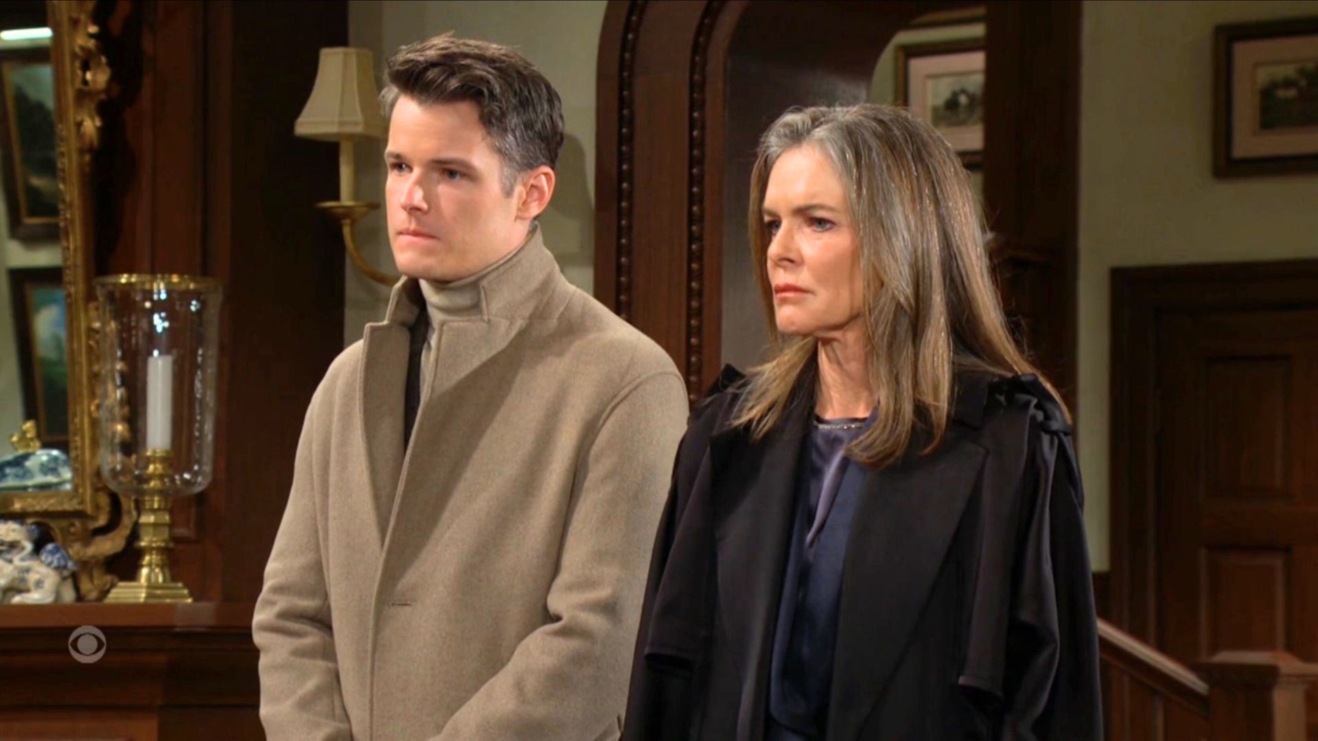 Kyle (Michael Mealor) and Diane (Susan Walters) are determined to find out where Jack (Peter Bergman) is on The Young and the Restless | Image: CBS