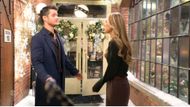 Kyle Abbott (Michael Mealor) and Claire Newman (Hayley Erin) have quite the complicated dynamic on The Young and the Restless | Image: CBS