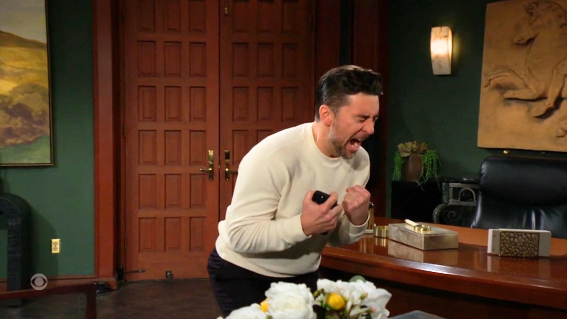 Cane let out a primal scream on The Young and the Restless | Image: CBS