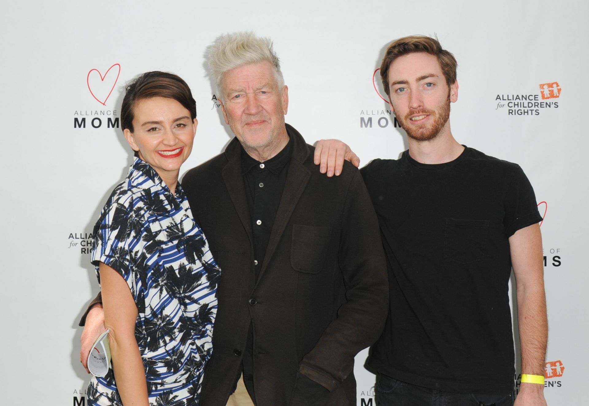 David Lynch with Emily Stofle and Riley Lynch At Alliance Of Moms Giant Playdate - Source: Getty