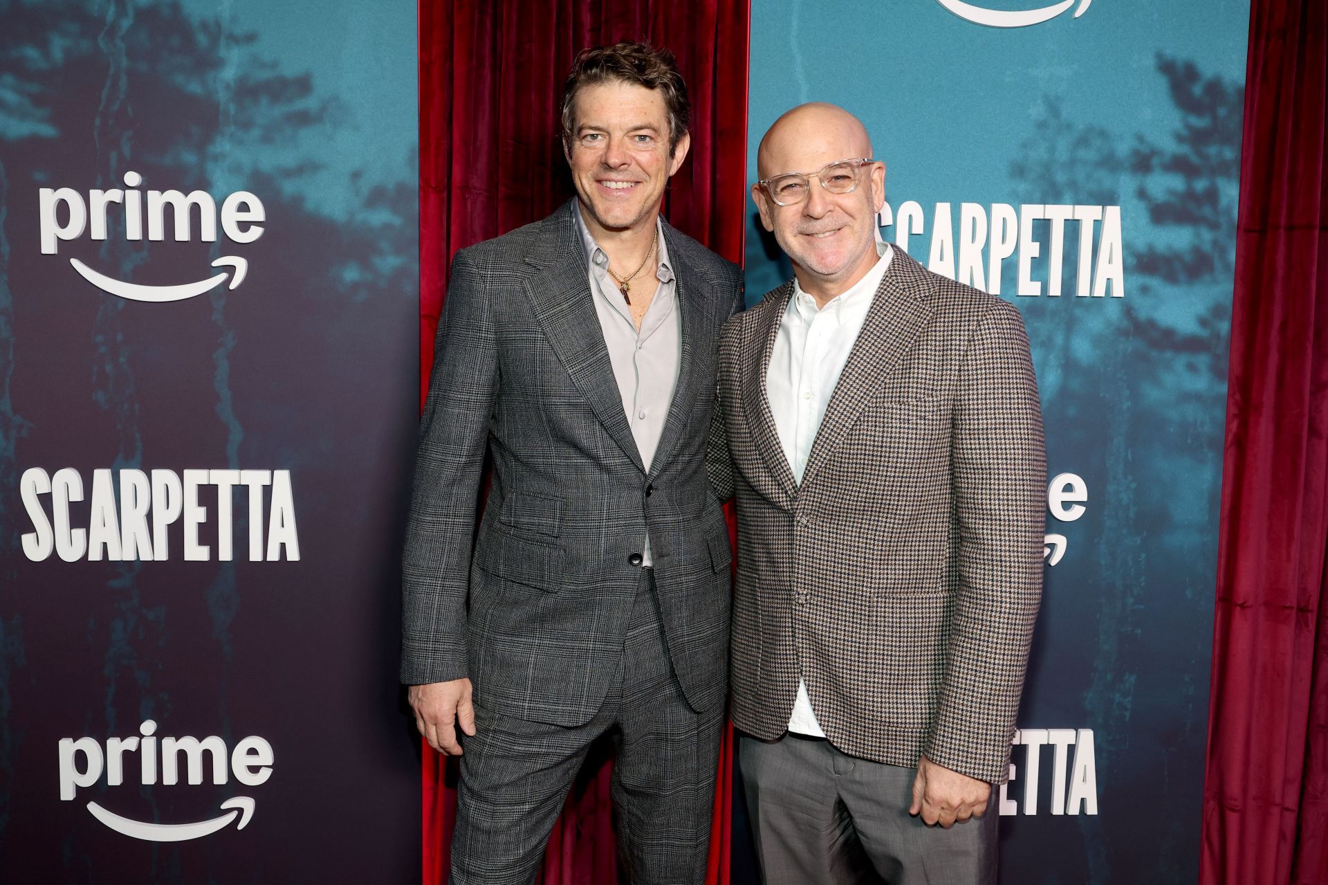 Jason Blum and Peter Friedlander at Scarpetta's New York premiere - Source: Getty