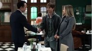 Rocco and Lulu meeting Cullum in a scene from General Hospital | Image: ABC