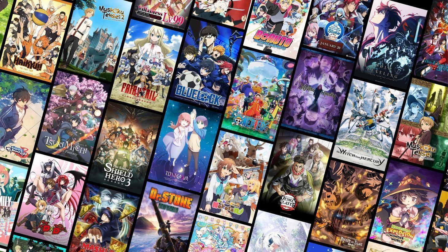 Anime titles - Source: Crunchyroll