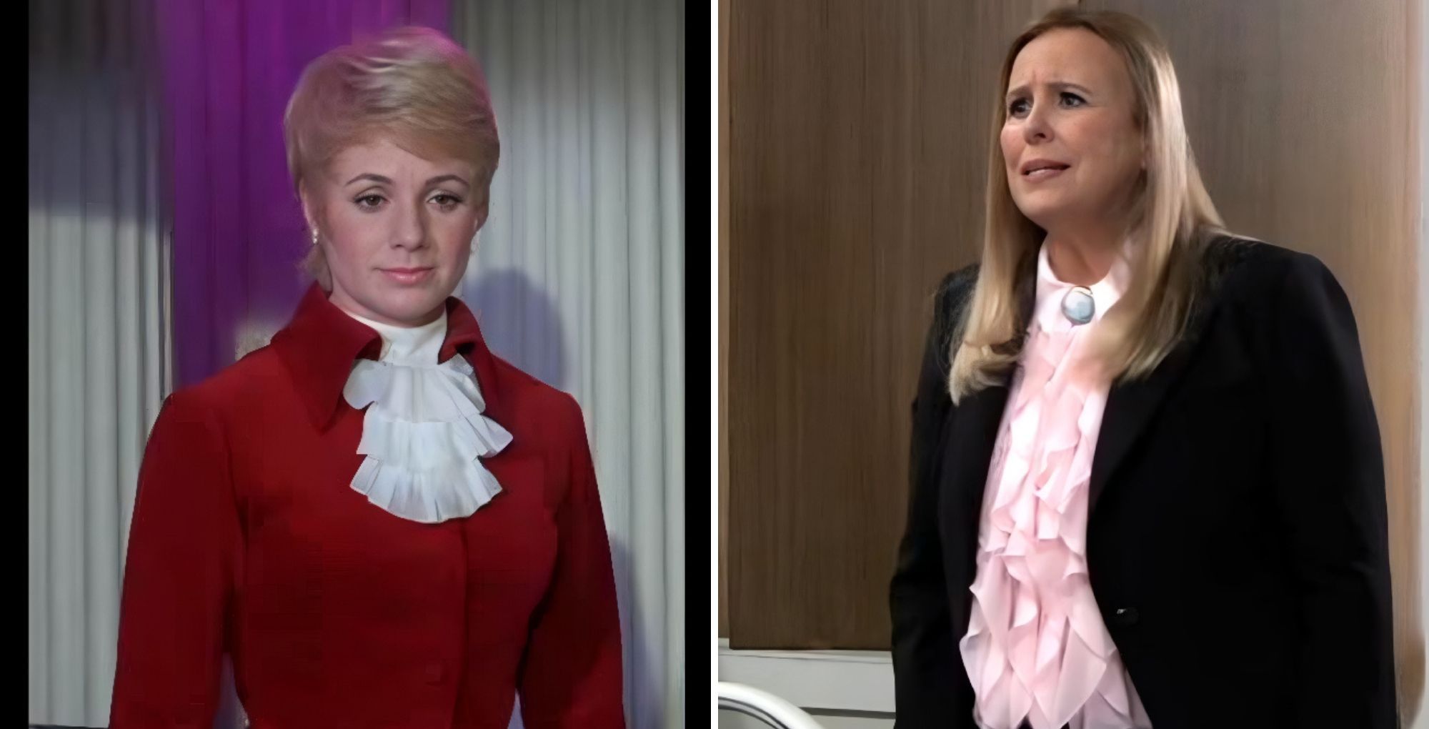 The Partridge Family's Shirley Jones side-by-side with GH's Laura. | Image ABC, Screen Gems TV