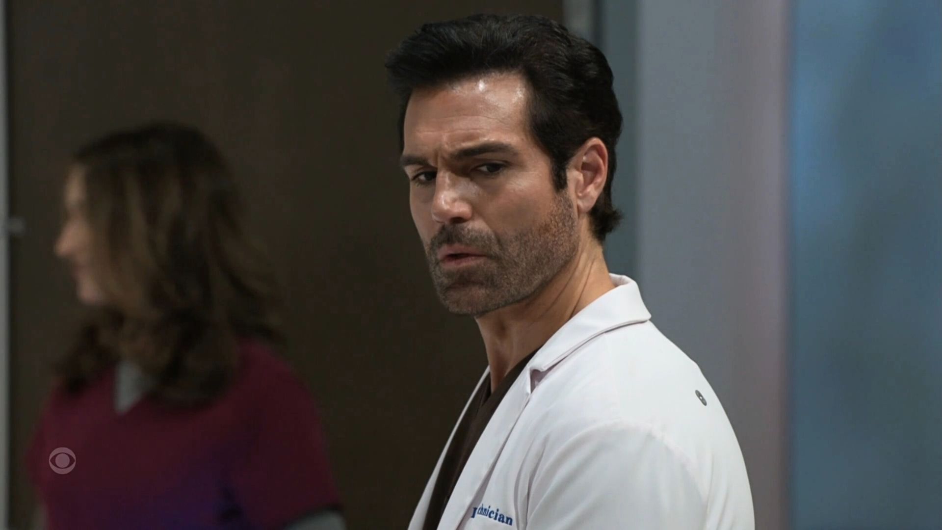 Beyond the Gates: Grayson tries to process seeing Jacob, a detective, as his drop off person | Image: CBS