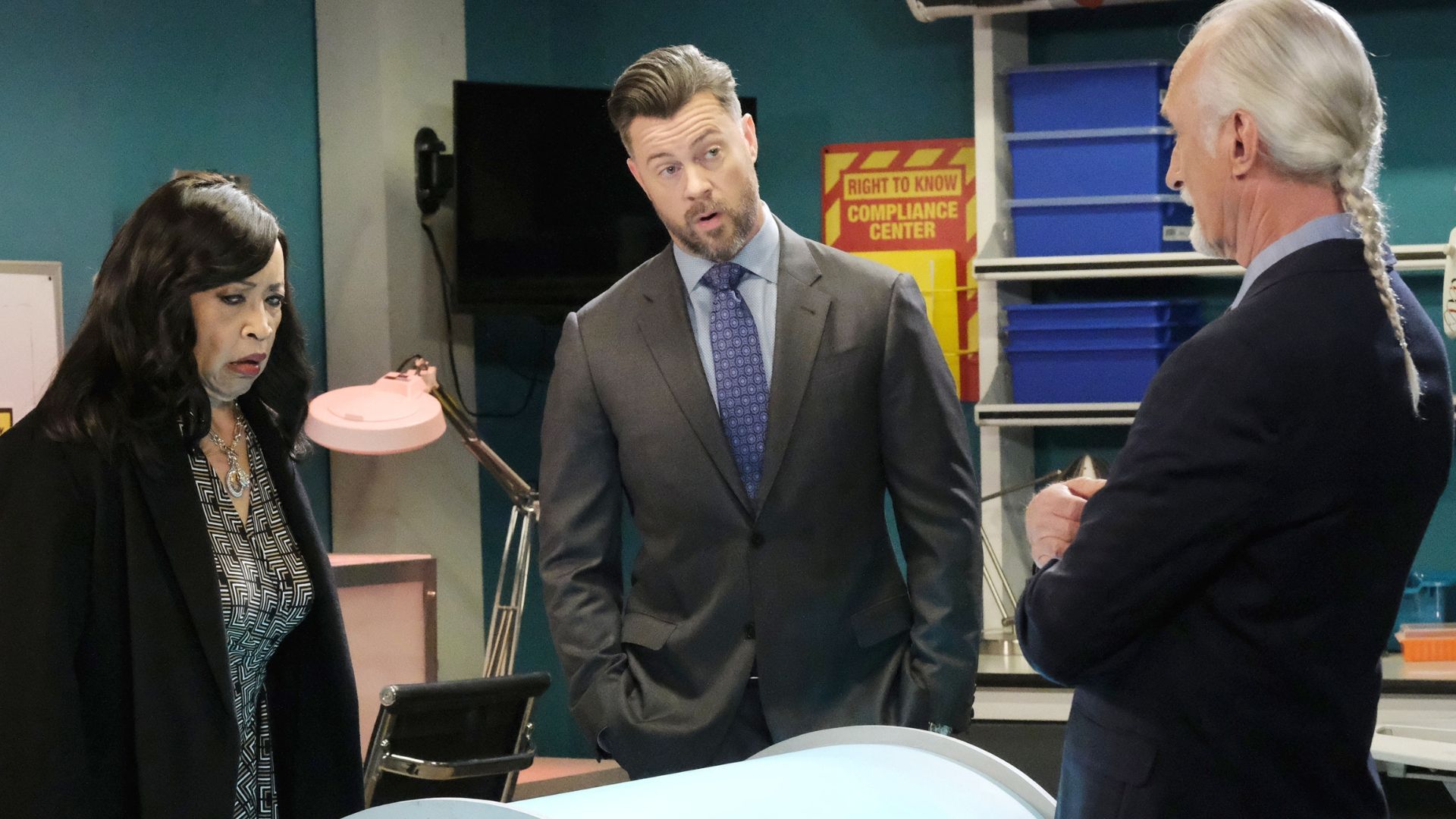 EJ and Rolf shock Paulina on Days of our Lives | Image: JPI