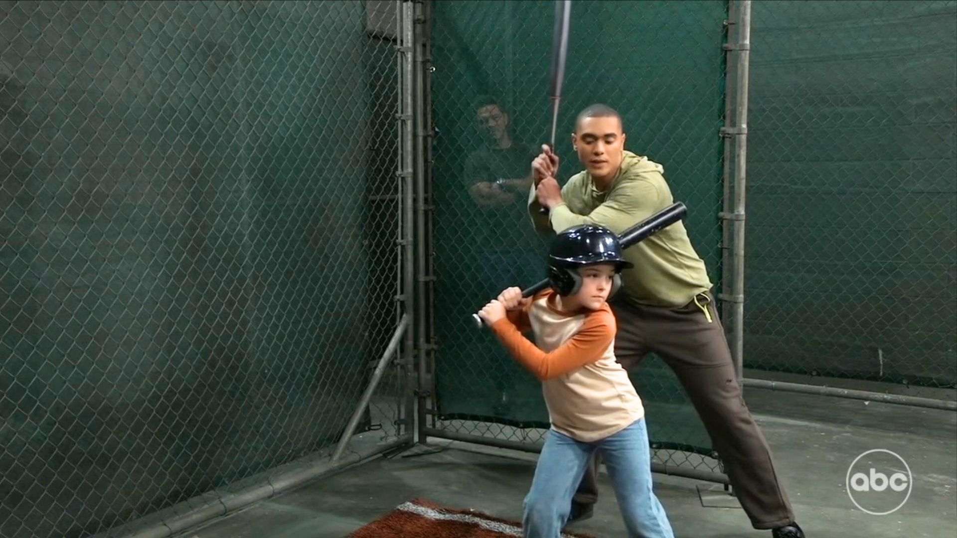 Kai helped James with his stance as Nathan observed on GH | Image: ABC