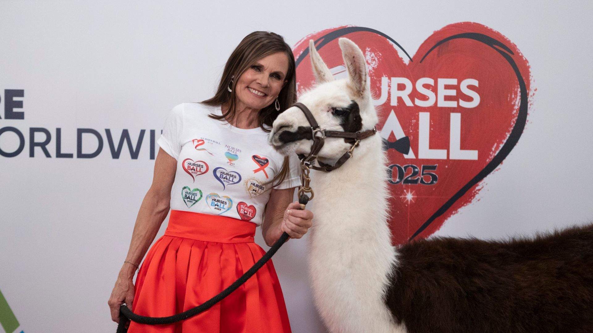 In 2025, Lucy made the red carpet with Sebastian the llama on GH | Image: Disney/Christine Bartolucci