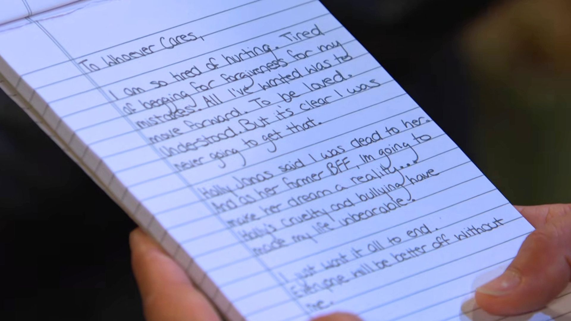Sophia leaves a terrifying note on Days of our Lives | Image: Peacock