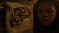 The White Tiger’s amulet & Angela del Toro in Episode 2 of Daredevil: Born Again Season 2 (Source: Disney+)