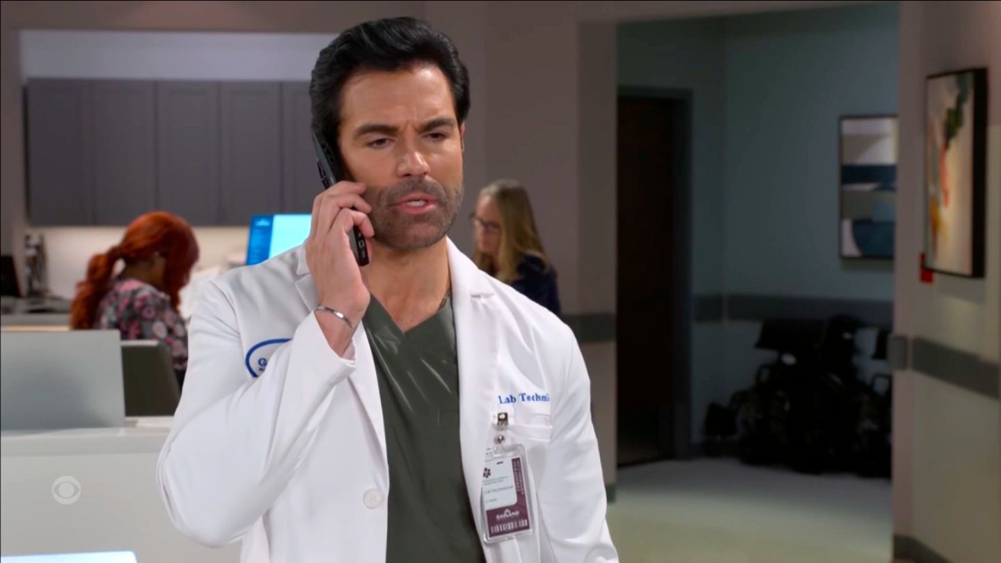 Grayson made a case out of staircases on Beyond the Gates | Image: CBS