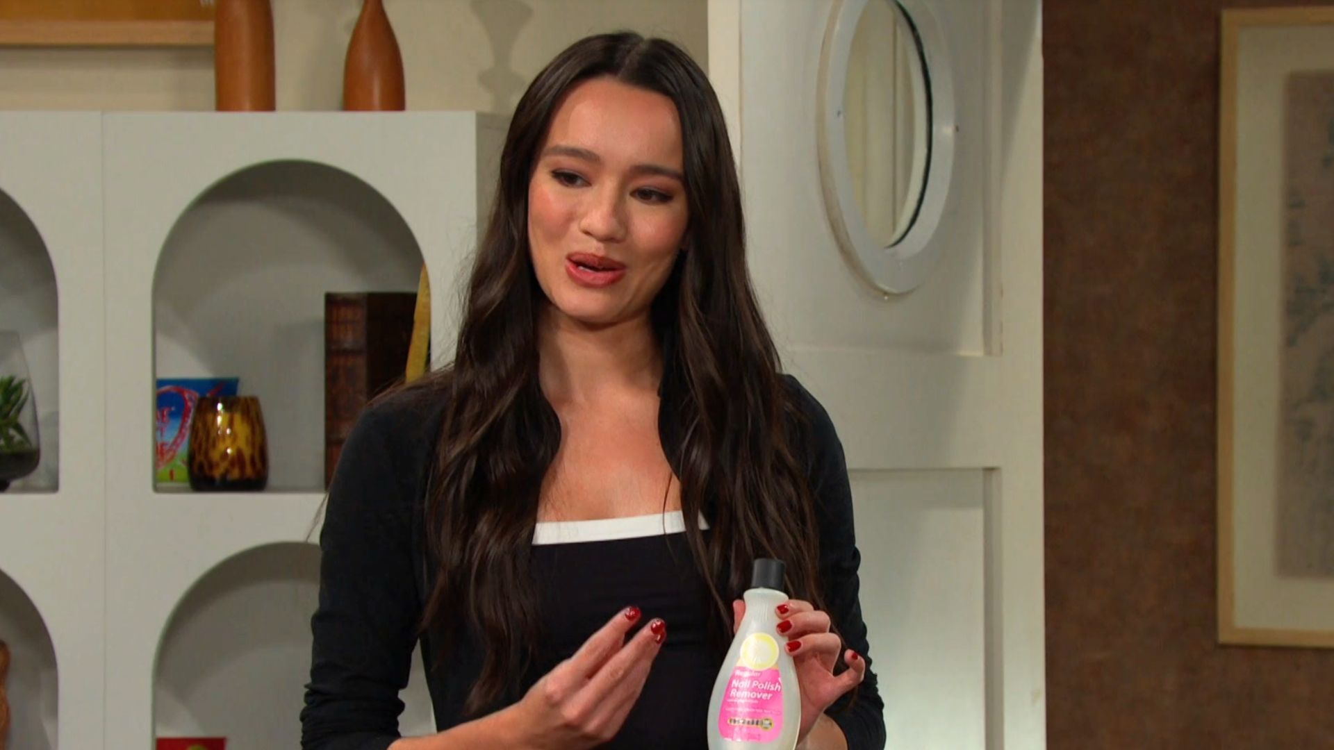 Sophia had a plan with nail polish remover | Image: Peacock