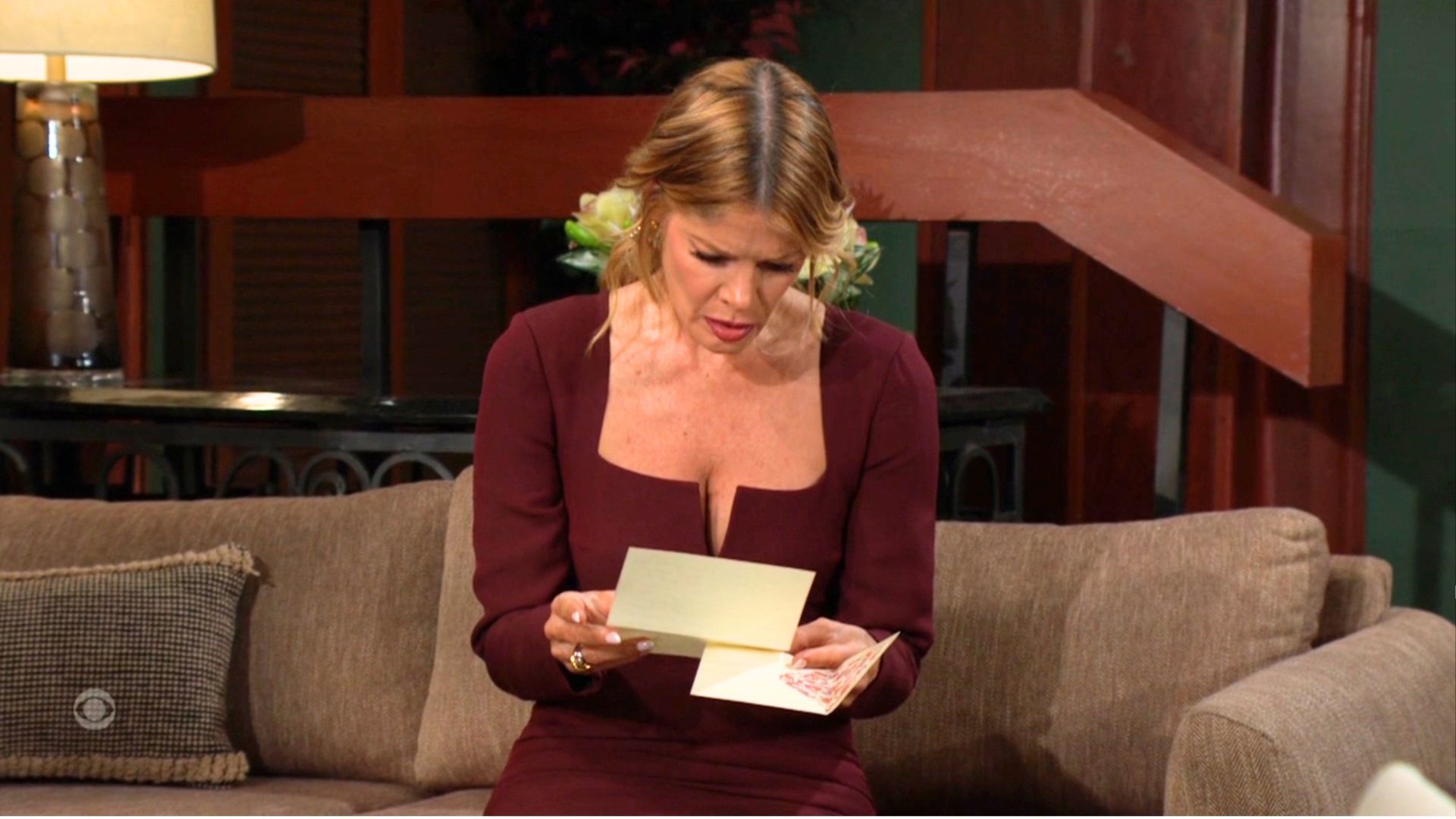 Phyllis Summers (Michelle Stafford) was sad to read Summer's letter on The Young and the Restless | Image: CBS