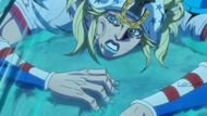 Johnny Joestar getting dragged in the desert - Source: David Productions