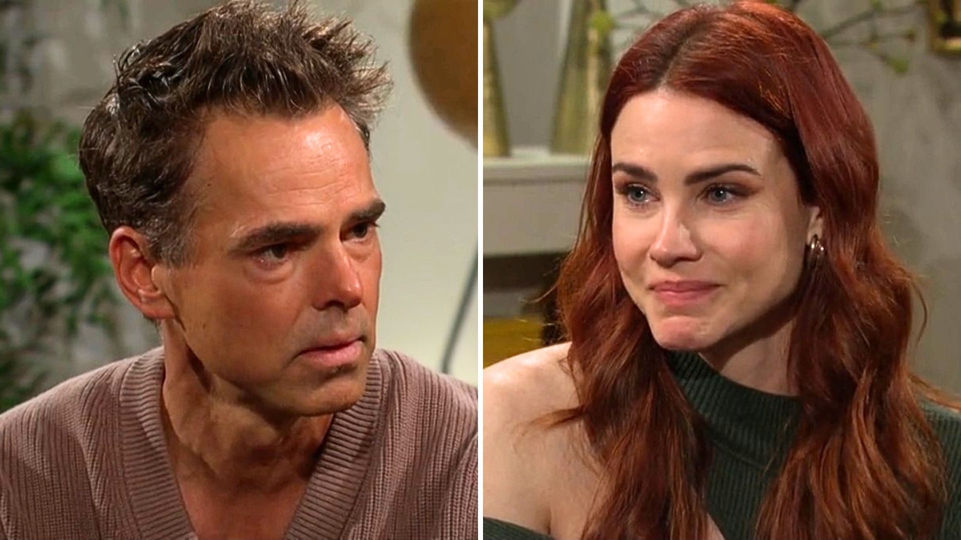 Jason Thompson and Courtney Hope on The Young and the Restless | Image: CBS