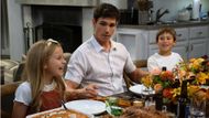 Finn with stepdaughter, Kelly, and son, Hayes, on The Bold and the Beautiful | Image: CBS