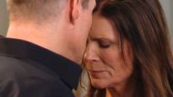 Sheila gave Deacon a goodbye kiss on The Bold and the Beautiful | Image: CBS