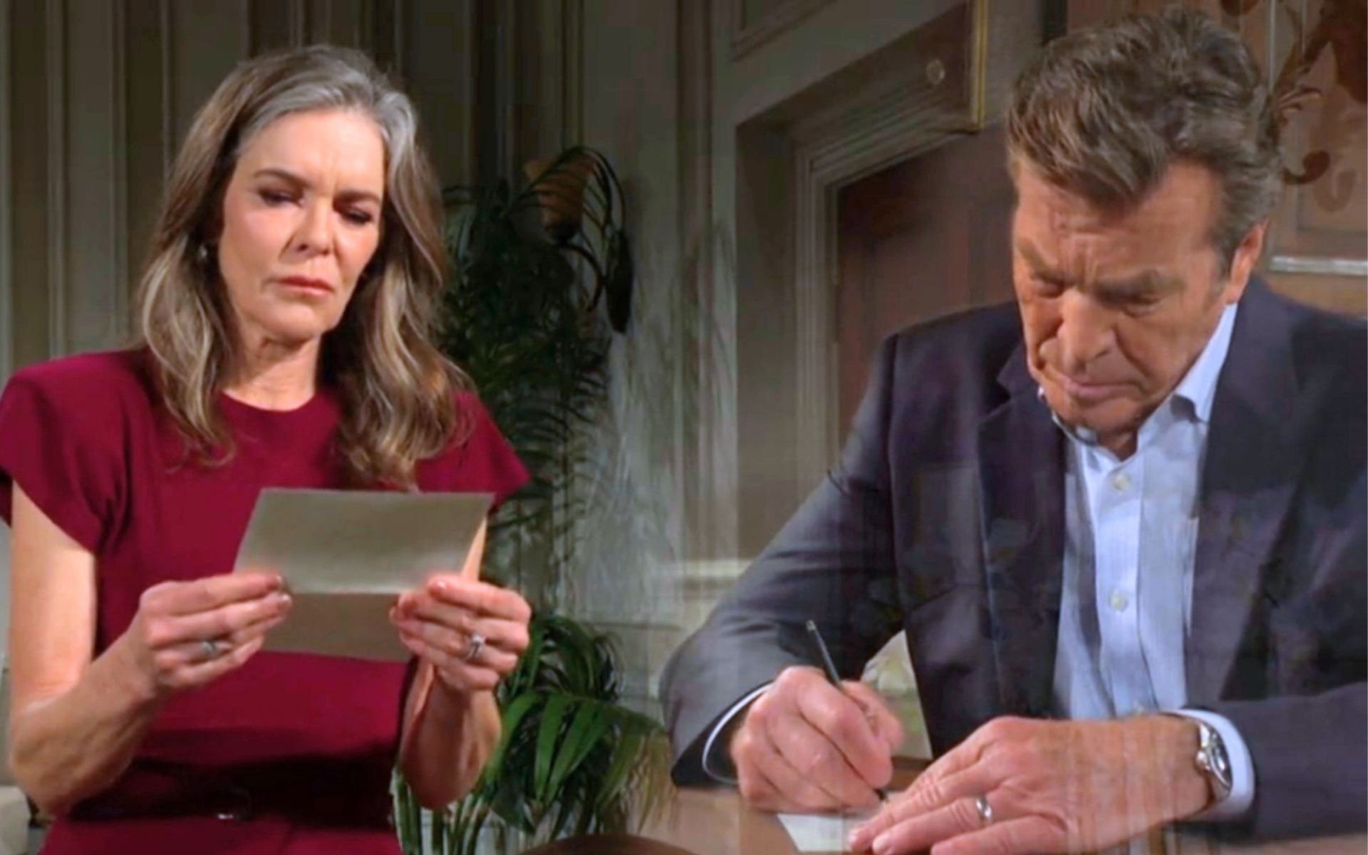 Diane was conflicted by Jack's latest grand gesture | Image: CBS