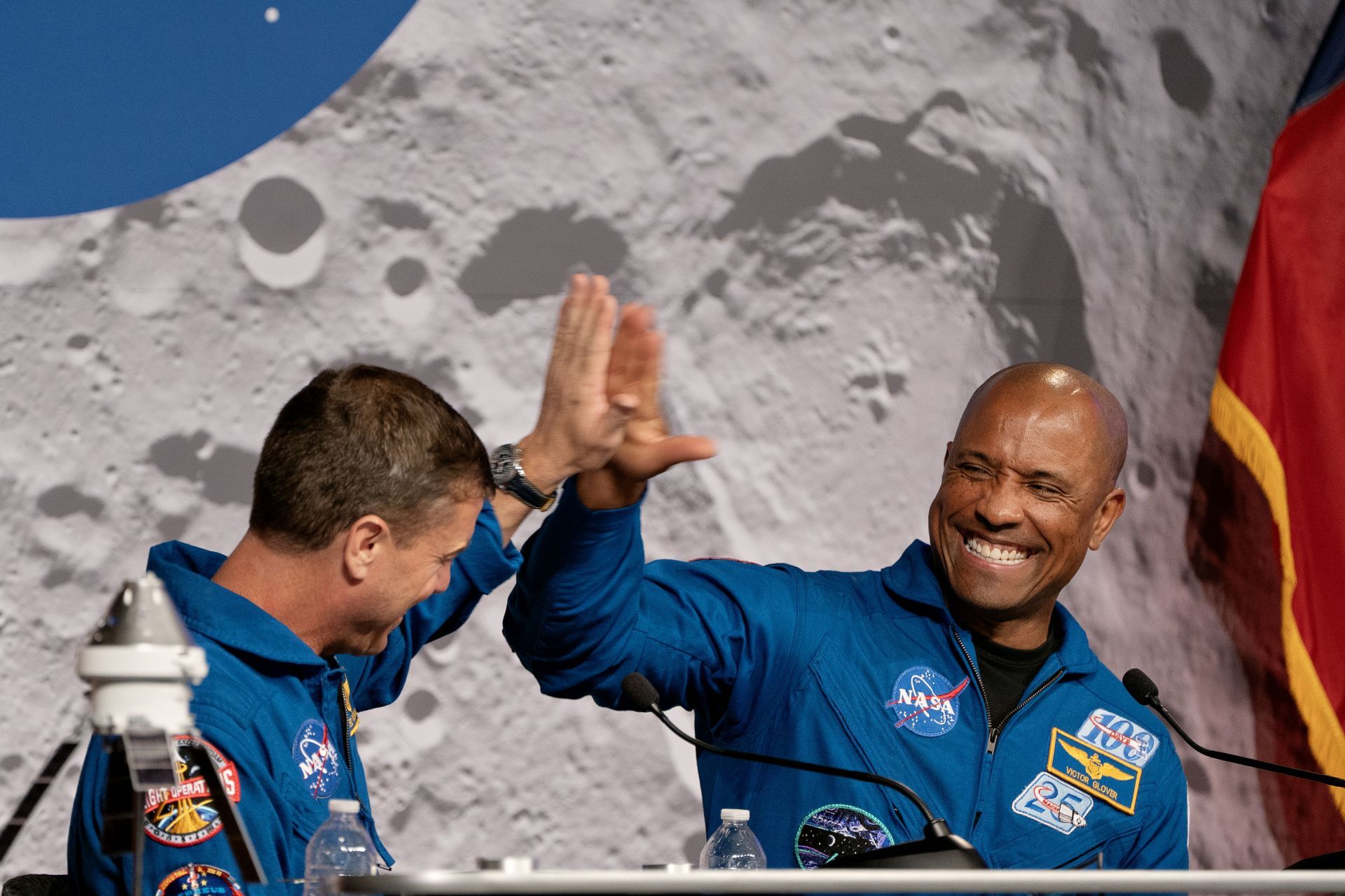 Artemis Astronauts Hold News Conference At Johnson Space Center - Source: Getty