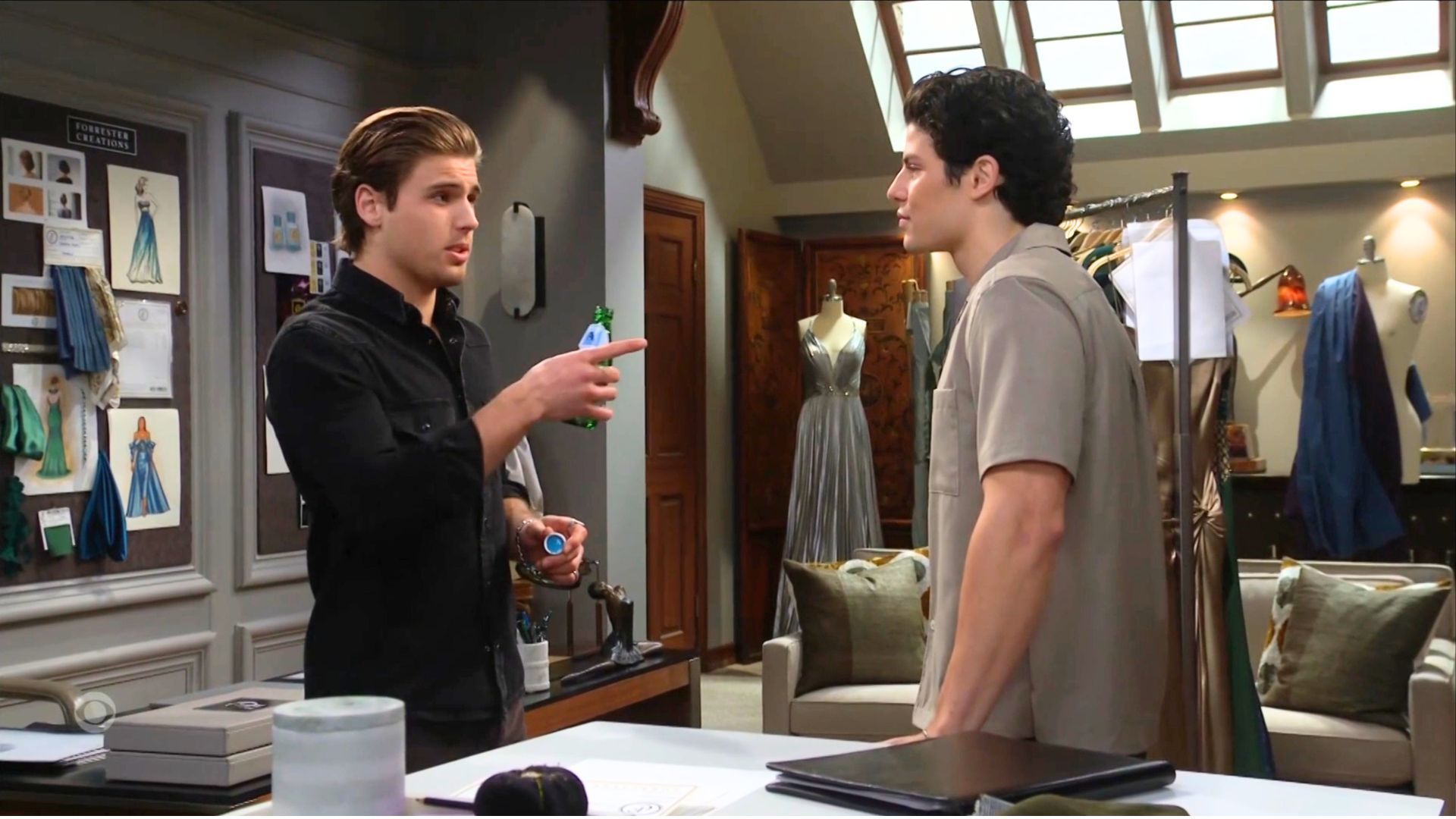 RJ and Will went another round over Electra at Forrester on B&amp;B | Image: CBS