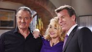 Eric Braeden (Victor), Melody Thomas Scott (Nikki), and Peter Bergman (Jack) of The Young and the Restless | Image: JPI