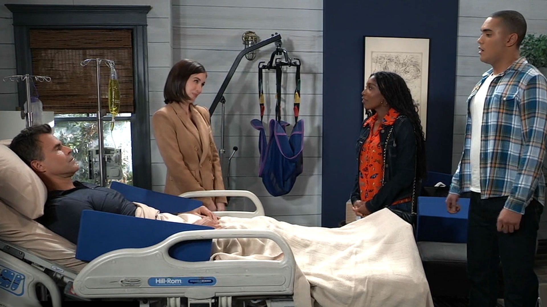 Trina and Kai visit Willow and Drew on General Hospital. | Image ABC