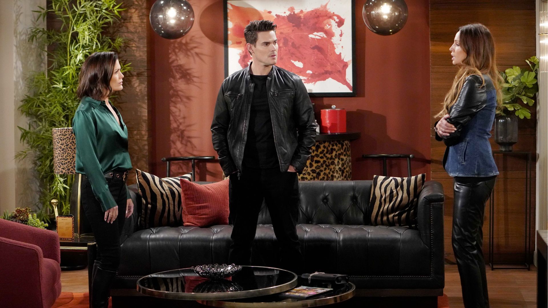 Chelsea, Adam, and Riza in Sin City on The Young and the Restless | Image: JPI