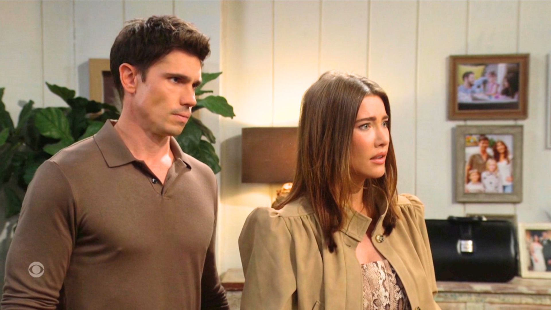 Finn and Steffy are theorizing what Sheila's next move is on B&B | Image: CBS