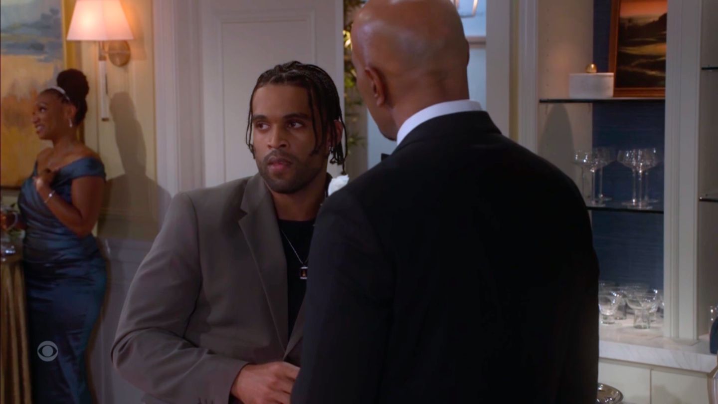 Izaiah skipped right past the something borrowed and decided Elon was the something blue on Beyond the Gates | Image: CBS