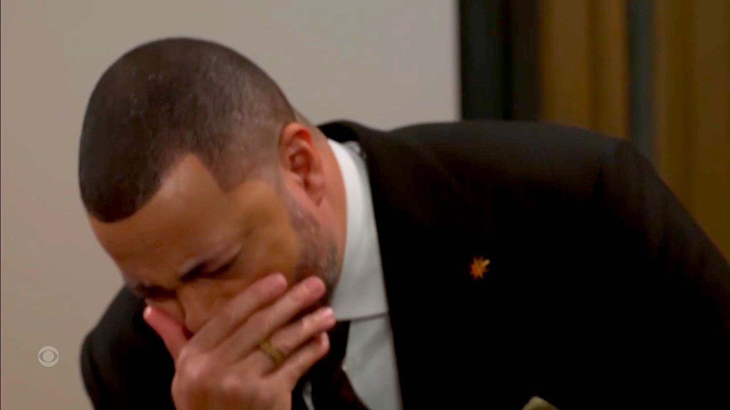 It wasn't just the cat who got Bill's tongue on Beyond the Gates | Image: CBS